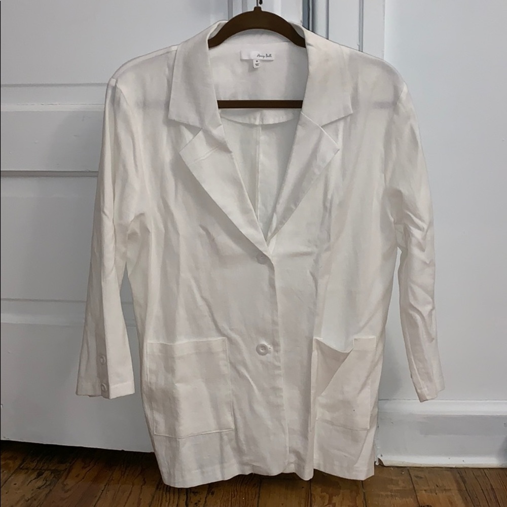 Brand new white linen jacket